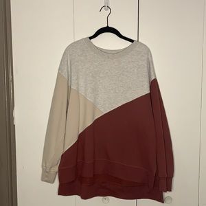 Color block sweater